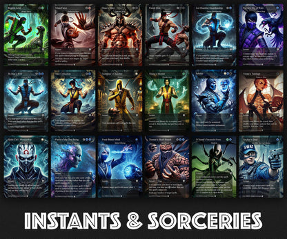 M.a.r.v.e.l vs M.o.r.t.a.l. K.o.m.b.a.t, D.u.e.l Decks, 2 EDH Decks, K.e.n.r.i.t.h. the R.e.t.u.r.n.e.d K.i.n.g. vs C.a.p.t.a.i.n A.m.e.r.i.c.a EDH Deck, 216 Total Proxy Cards