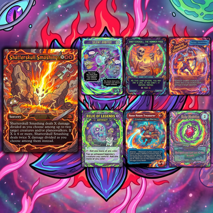 Rick and Morty Theme / Nekusar, the Mindrazer Commander Deck / Premium Paper Proxy Deck / 120 cards + tokens / Wheel Control Theme Bracket 4 EDH Magic Deck