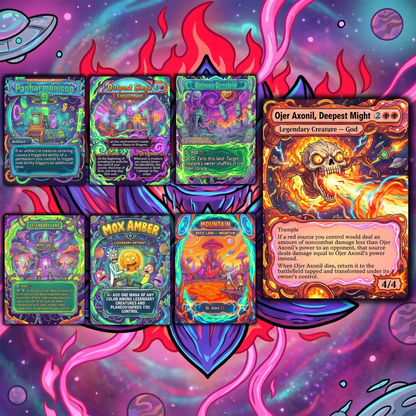 Rick and Morty Theme / Nekusar, the Mindrazer Commander Deck / Premium Paper Proxy Deck / 120 cards + tokens / Wheel Control Theme Bracket 4 EDH Magic Deck