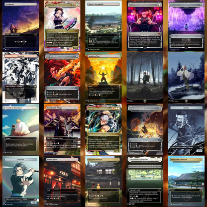 Demon Slayer Theme / Kimetsu no Yaiba Commander Deck / Premium Paper Proxy Deck / 100 cards + tokens / Combat Trigger Theme Bracket 4 EDH Magic Deck