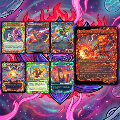 Rick and Morty Theme / Nekusar, the Mindrazer Commander Deck / Premium Paper Proxy Deck / 120 cards + tokens / Wheel Control Theme Bracket 4 EDH Magic Deck