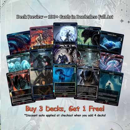 Alien Commander cEDH Deck - Alien Commander Magic Commander - Magic Proxy Deck with 170+ Unique Cards - Custom Cards MTG Proxy for Casual Play