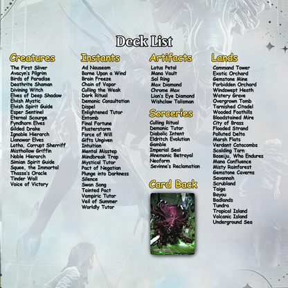 Alien Commander cEDH Deck - Alien Commander Magic Commander - Magic Proxy Deck with 170+ Unique Cards - Custom Cards MTG Proxy for Casual Play