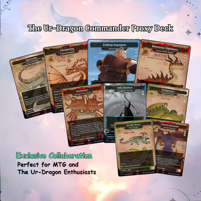 How to Train Your Dragon Commander cEDH Deck - How to Train Your Dragon Commander Magic Commander - Magic Proxy Deck with 150+ Unique Cards - Custom Cards MTG Proxy for Casual Play