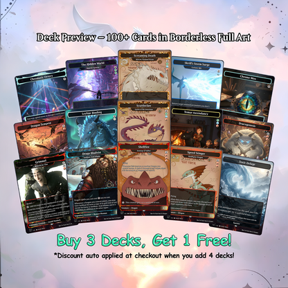 How to Train Your Dragon Commander cEDH Deck - How to Train Your Dragon Commander Magic Commander - Magic Proxy Deck with 150+ Unique Cards - Custom Cards MTG Proxy for Casual Play