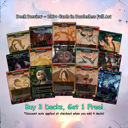 How to Train Your Dragon Commander cEDH Deck - How to Train Your Dragon Commander Magic Commander - Magic Proxy Deck with 150+ Unique Cards - Custom Cards MTG Proxy for Casual Play