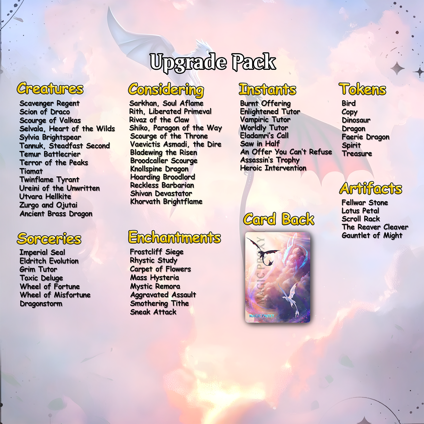 How to Train Your Dragon Commander cEDH Deck - How to Train Your Dragon Commander Magic Commander - Magic Proxy Deck with 150+ Unique Cards - Custom Cards MTG Proxy for Casual Play