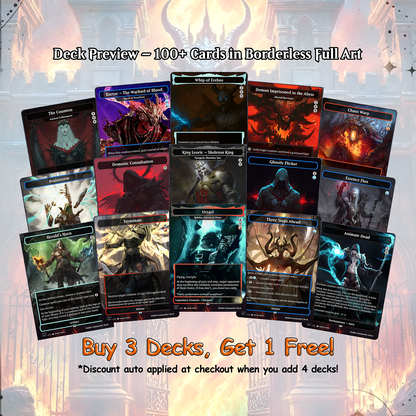 Diablo Commander cEDH Deck - Diablo Commander Magic Commander - Magic Proxy Deck with 170+ Unique Cards - Custom Cards MTG Proxy for Casual Play