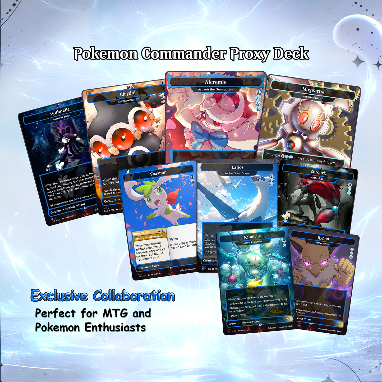 P.o.k.e.m.o.n Commander cEDH Deck - P.o.k.e.m.o.n Commander Magic Commander - Magic Proxy Deck with 160+ Unique Cards - Custom Cards MTG Proxy for Casual Play