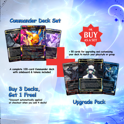 P.o.k.e.m.o.n Commander cEDH Deck - P.o.k.e.m.o.n Commander Magic Commander - Magic Proxy Deck with 160+ Unique Cards - Custom Cards MTG Proxy for Casual Play