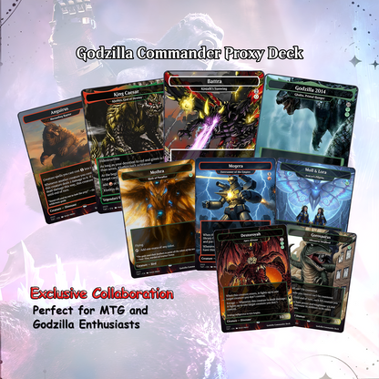 Godzilla Commander cEDH Deck - Godzilla  Commander Magic Commander - Magic Proxy Deck with 170+ Unique Cards - Custom Cards MTG Proxy for Casual Play