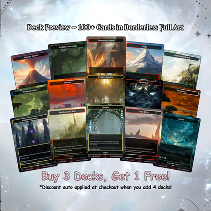 Skyrim Themed Commander Deck Proxies, Multi Colour Combo, 120+ Unique Cards, Quality Custom Card Proxy for Commander EDH