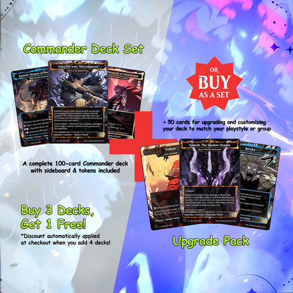Solo Leveling cEDH Deck - Solo Leveling Magic Commander - Magic Proxy Deck with 170+ Unique Cards - Custom Cards MTG Proxy for Casual Play